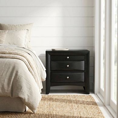 Bedroom Nightstand with Modern Transitional Design