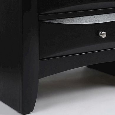 Bedroom Nightstand with Modern Transitional Design