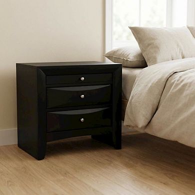 Bedroom Nightstand with Modern Transitional Design