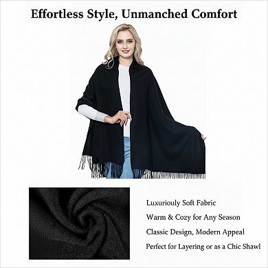 Thick Wool Scarf Shawl Large Super Soft and Warm for Travel