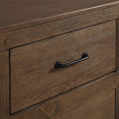 Nightstand with Classic Design and Solid Wood Finish