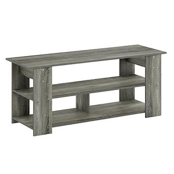 FurniFact Wooden TV stand, up to 50-inch screens, modern