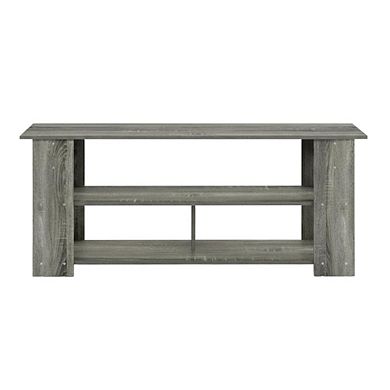 FurniFact Wooden TV stand, up to 50-inch screens, modern