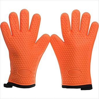 Silicone Smoker Oven Gloves Extreme Heat Resistant for BBQ Grill