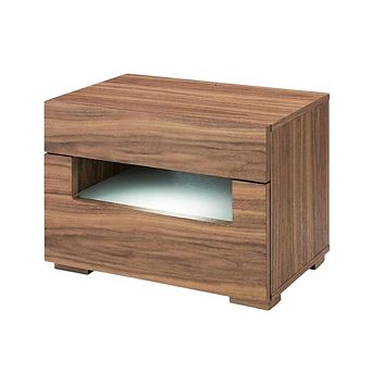 Starlight Canyon Home Nightstand with Contemporary Led Lighting for Bedroom