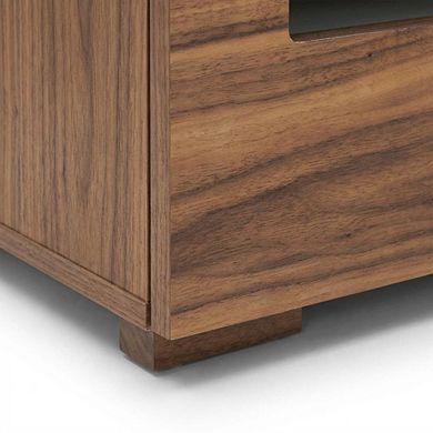 Starlight Canyon Home Nightstand with Contemporary Led Lighting for Bedroom