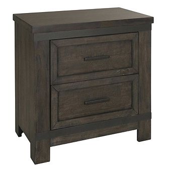 Nightstand with Saw Cuts for Bedroom Decor