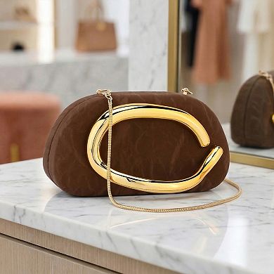 Evening Clutch Purses for Women PU Shoulder Bag Trendy Decoration with Chain