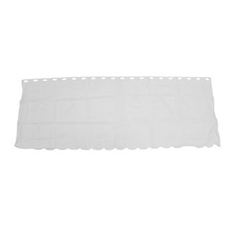 Short Kitchen Curtains for Bathroom Windows Cabinet Laundry Room Decor White 62.99"Lx23.62"W 1 pc