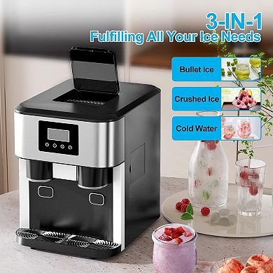 3-in-1 Bullet Ice & Crushed Ice Maker With Cold Water