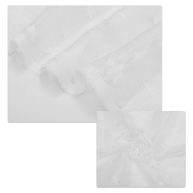 Short Kitchen Curtains for Bathroom Windows Cabinet Laundry Room Decor White 59.06"Lx17.72"W 1Pc