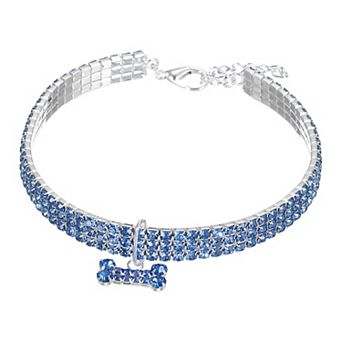 1 pc Rhinestone Cats Collar Bling Dog Basic Collars