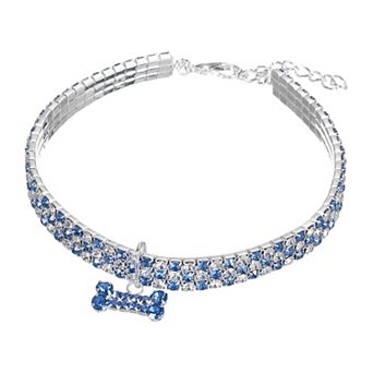 1 pc Rhinestone Cats Collar Bling Dog Basic Collars