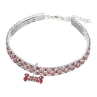 1 pc Rhinestone Cats Collar Bling Dog Basic Collars