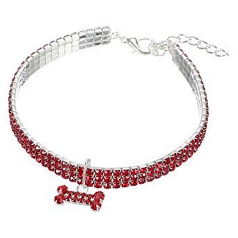 1 pc Rhinestone Cats Collar Bling Dog Basic Collars