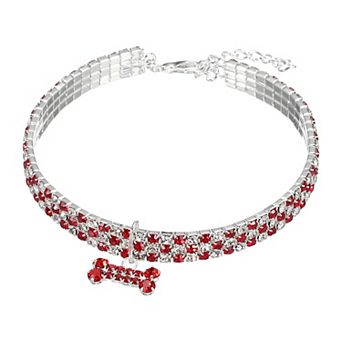 1 pc Rhinestone Cats Collar Bling Dog Basic Collars