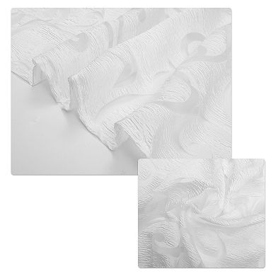Short Kitchen Curtains for Bathroom Windows Cabinet Laundry Room Decor White 57.09"Lx23.62"W 1Pc