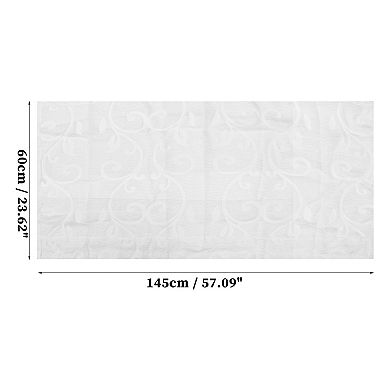 Short Kitchen Curtains for Bathroom Windows Cabinet Laundry Room Decor White 57.09"Lx23.62"W 1Pc