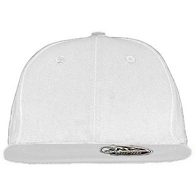 Result Unisex Core Bronx Original Flat Peak Snapback Solid Colour Cap