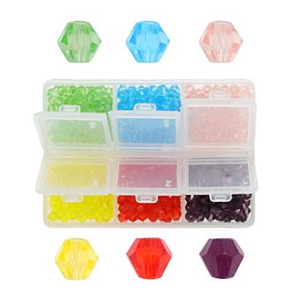 1 Set 600 pc 4mm Glass Beads for Bracelets, Bracelet Beads, Glass Beads for Jewelry Bracelet Making