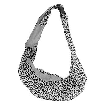 1 pc Oxford Cloth Pet Sling Carrier Adjustable Under 5kg Small Dog Sling Carrier, White