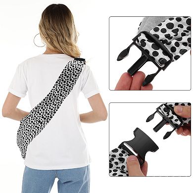 1Pc Oxford Cloth Pet Sling Carrier Adjustable Under 5kg Small Dog Sling Carrier, White