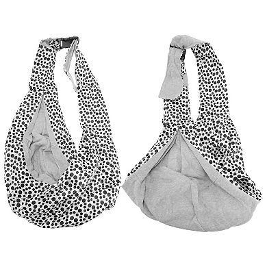 1Pc Oxford Cloth Pet Sling Carrier Adjustable Under 5kg Small Dog Sling Carrier, White