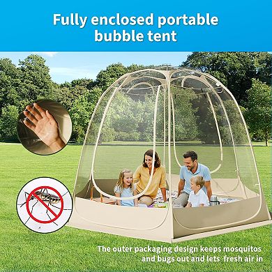 12 x 12 ft Pop Up Bubble Tent For 7-8 People