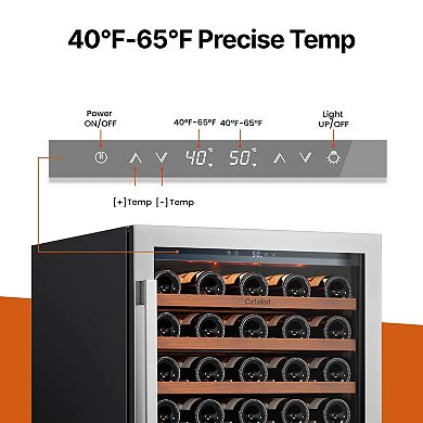 24 Inch Wine cooler Refrigerator , 61-bottle