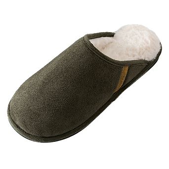 Roxoni Men's Memory Foam House Slippers with Fur Lining Non-Slip Indoor Comfort