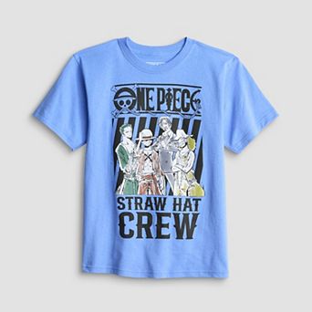 Boys 8-20 One Piece Straw Hat Crew Graphic Tee