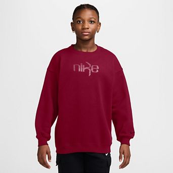 Girls 7-16 Nike Studio Fleece Oversized Crewneck Sweatshirt