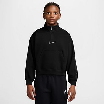 Girls 7-16 Nike Sportswear Studio Fleece 1/4-Zip Sweatshirt