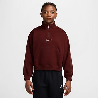 Girls 7-16 Nike Sportswear Studio Fleece 1/4-Zip Sweatshirt