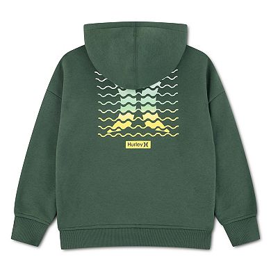 Boys 4-7 Hurley Fleece Oversized Graphic Pullover Hoodie