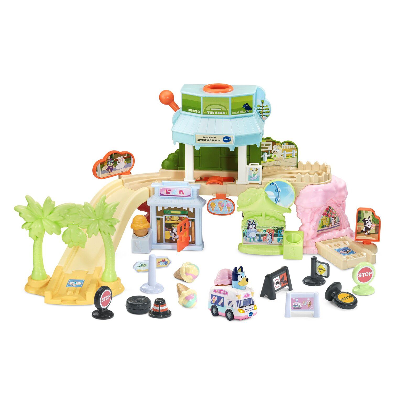 Детский игровой набор VTech Bluey Let's Get Ice Cream Interactive Playset — фото 1