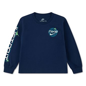 Toddler Boys Nike Y2K Globe "Just Do It." Long Sleeve T-shirt