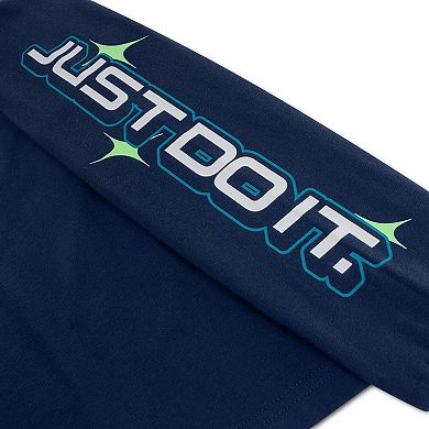 Toddler Boys Nike Y2K Globe "Just Do It." Long Sleeve T-shirt