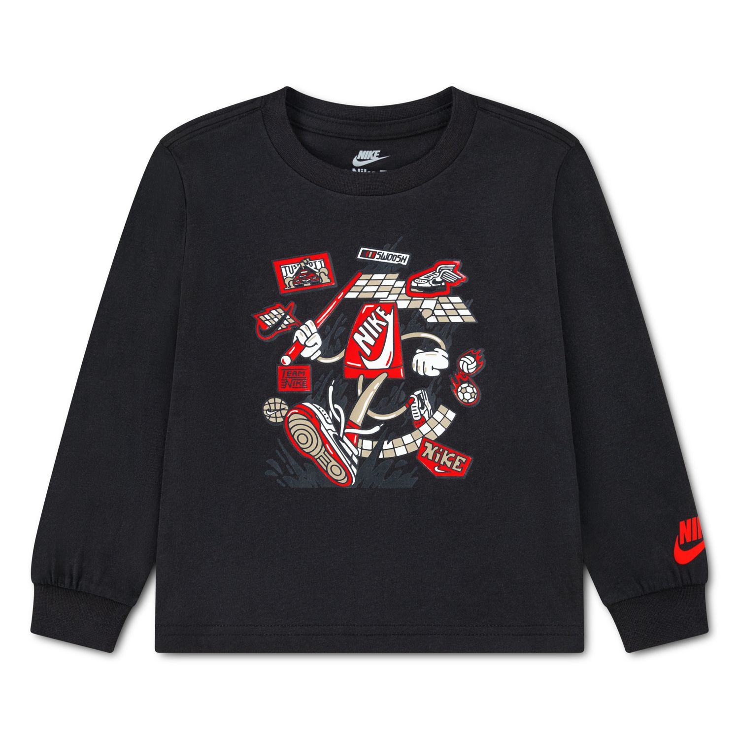 Футболка Nike Boxy Graphic Long Sleeve для мальчиков-малышей — фото 1