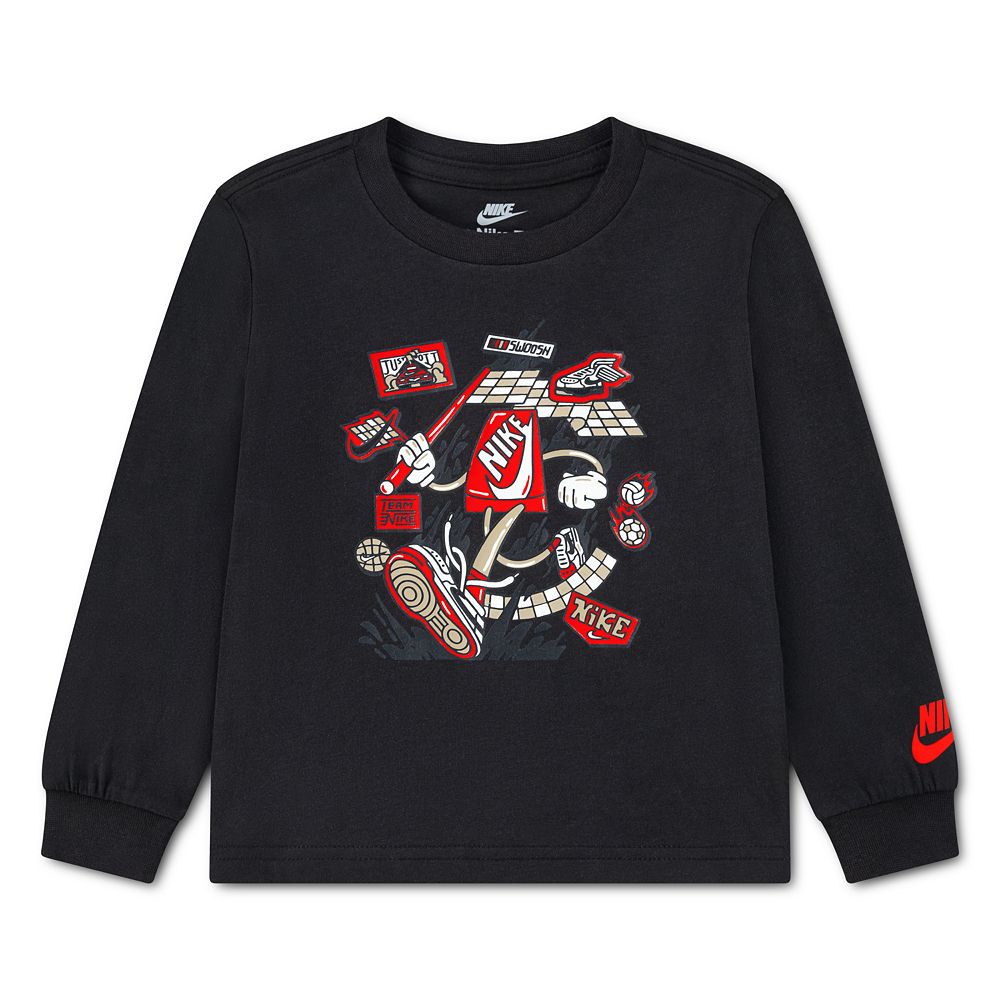 Toddler Boys Nike Boxy Graphic Long Sleeve T-shirt