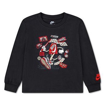 Toddler Boys Nike Boxy Graphic Long Sleeve T-shirt