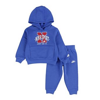 Toddler Boys Nike Fleece Pullover Hoodie & Pants 2 pc Set