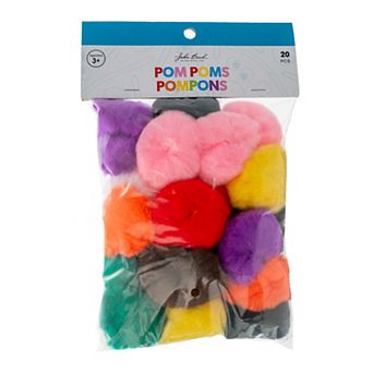 John Bead 2 in Large Fluffy Pom Poms, 20 ct
