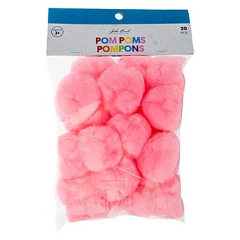 John Bead 2 in Large Fluffy Pom Poms, 20 ct