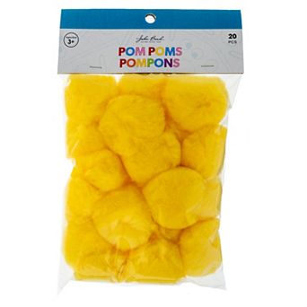 John Bead 2 in Large Fluffy Pom Poms, 20 ct