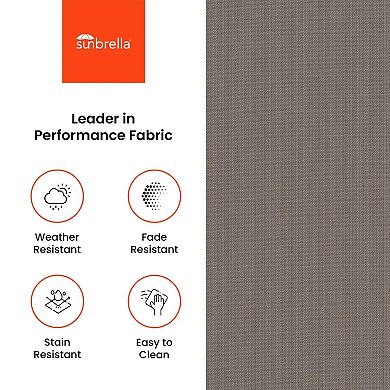 Covers&All Sunbrella 18"x 52" Outdoor/Indoor Bench Cushion, Premium 5 High-Density Foam