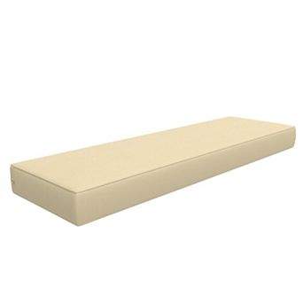 Covers&All Sunbrella 18"x 52" Outdoor/Indoor Bench Cushion, Premium 5 High-Density Foam,