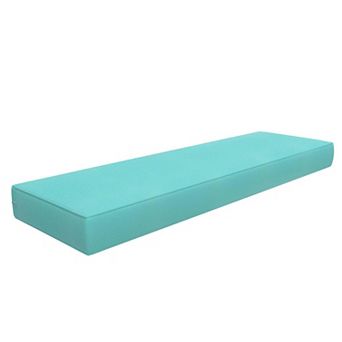 Covers&All Sunbrella 18"x 52" Outdoor/Indoor Bench Cushion, Premium 5 High-Density Foam,