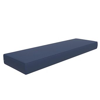 Covers&All Sunbrella 18"x 52" Outdoor/Indoor Bench Cushion, Premium 5 High-Density Foam