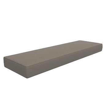 Covers&All Sunbrella 18"x 52" Outdoor/Indoor Bench Cushion, Premium 5 High-Density Foam